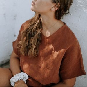 PeplumCo Linen Hannah Tee